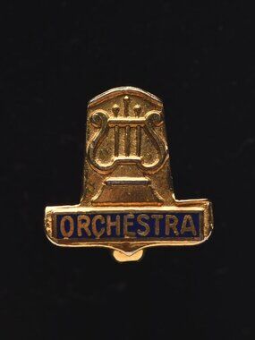 Petite Gold Orchestra pin